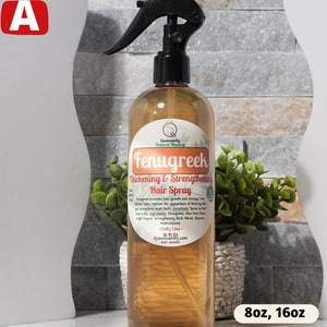 16oz Fenugreek &Rosemary ThickHairGrowthSpray|HerbalFenugreek|HairLoss|ThinBaldingEdges|Dandruff|Balding|ItchyDryScalpILocMoisturizerNatural