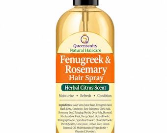 16oz Fenugreek &Rosemary h Spray|Herbal|LocMoisturizer|Natural