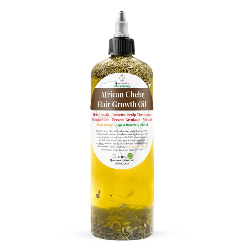 16oz RosemaryOil|HairGrowthChebe|pHBalance|Sage|HairLoss|Stronghair|ThickHair|Longerhair|ScalpOil|SplitEnds|OilTreatment|FlakyScalp|Balding