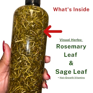 16oz RosemaryOil|HairGrowthChebe|pHBalance|Sage|HairLoss|Stronghair|ThickHair|Longerhair|ScalpOil|SplitEnds|OilTreatment|FlakyScalp|Balding