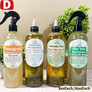 Home Remedies for Natural Hair Regrowth using Chebe Oil. Best for Female and Male Hair Loss4 Piece Hair Growth Set|Healing|Restore|HealthyHair|AloeVeraFenugreekHairSpray|ThickHairOil|AlopeciaTreatment|HairLossBaldingThinHair|Chebe