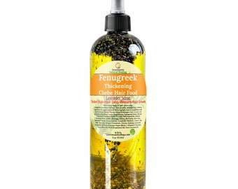 Aceite capilar de 16 oz/Engrosamiento de fenogreco/Alimento capilar Chebe/Lavanda/Aceite para estimular el crecimiento del cabello/Fortalece el cabello/Raíces/Recrecimiento de los bordes/Tratamiento del cuero cabelludo