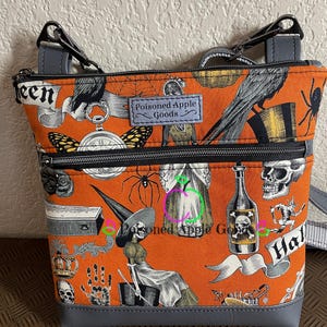 Spooky Crossbody, Witchy Crossbody, Halloween crossbody, Skulls bag, Spooky Crossbody, Lightweight travel bag