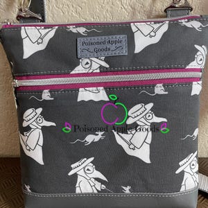 Plague Doctor Crossbody, Spooky Crossbody, Witchy Crossbody, Halloween crossbody, Skulls bag, Spooky Crossbody, Lightweight travel bag