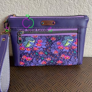 Bolso de mano Tiny Beasts Who's Your Dandy de Tula Pink, bolso de mano Purple Hedgehog, bolso de mano Floral Hedgehog