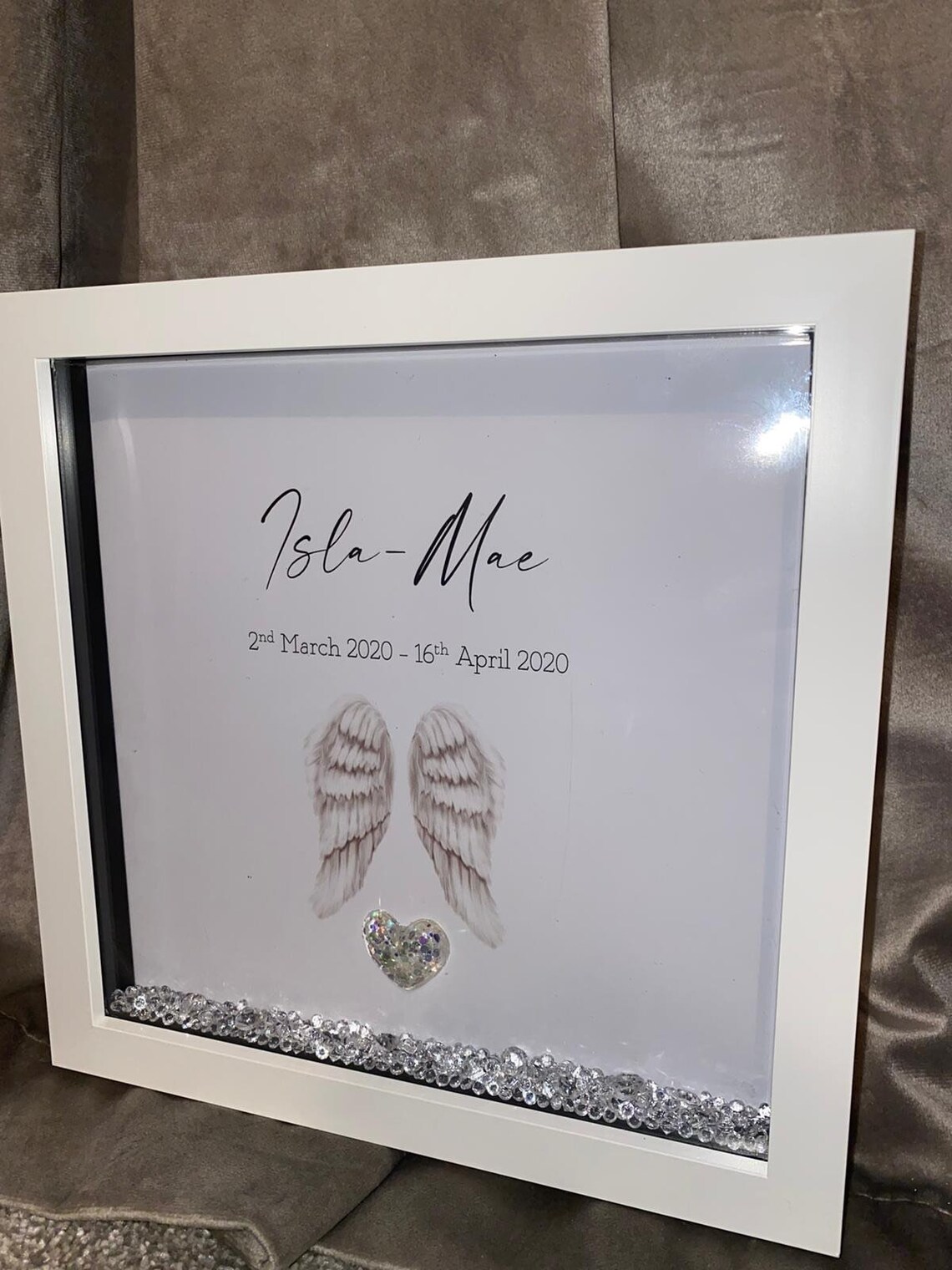 Memorial Frame Ashes Frame Memorial Bereavement Etsy UK