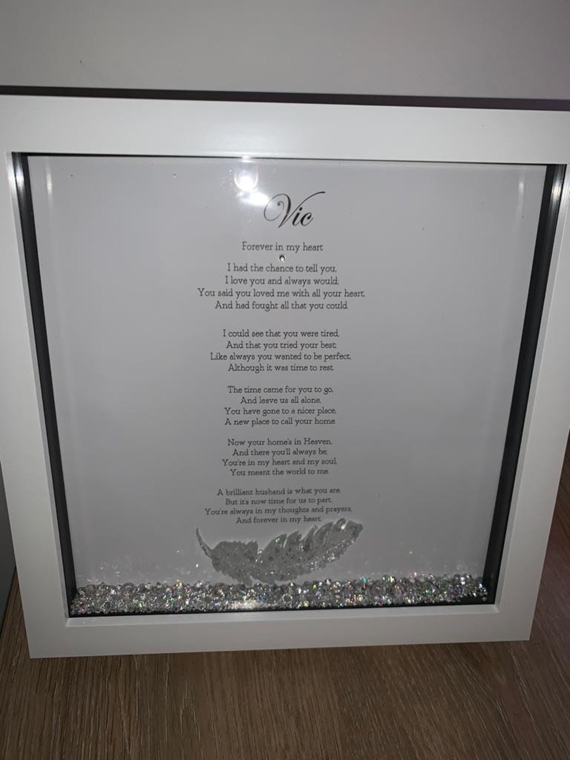 Memorial Frame Ashes Frame Memorial Bereavement Etsy UK