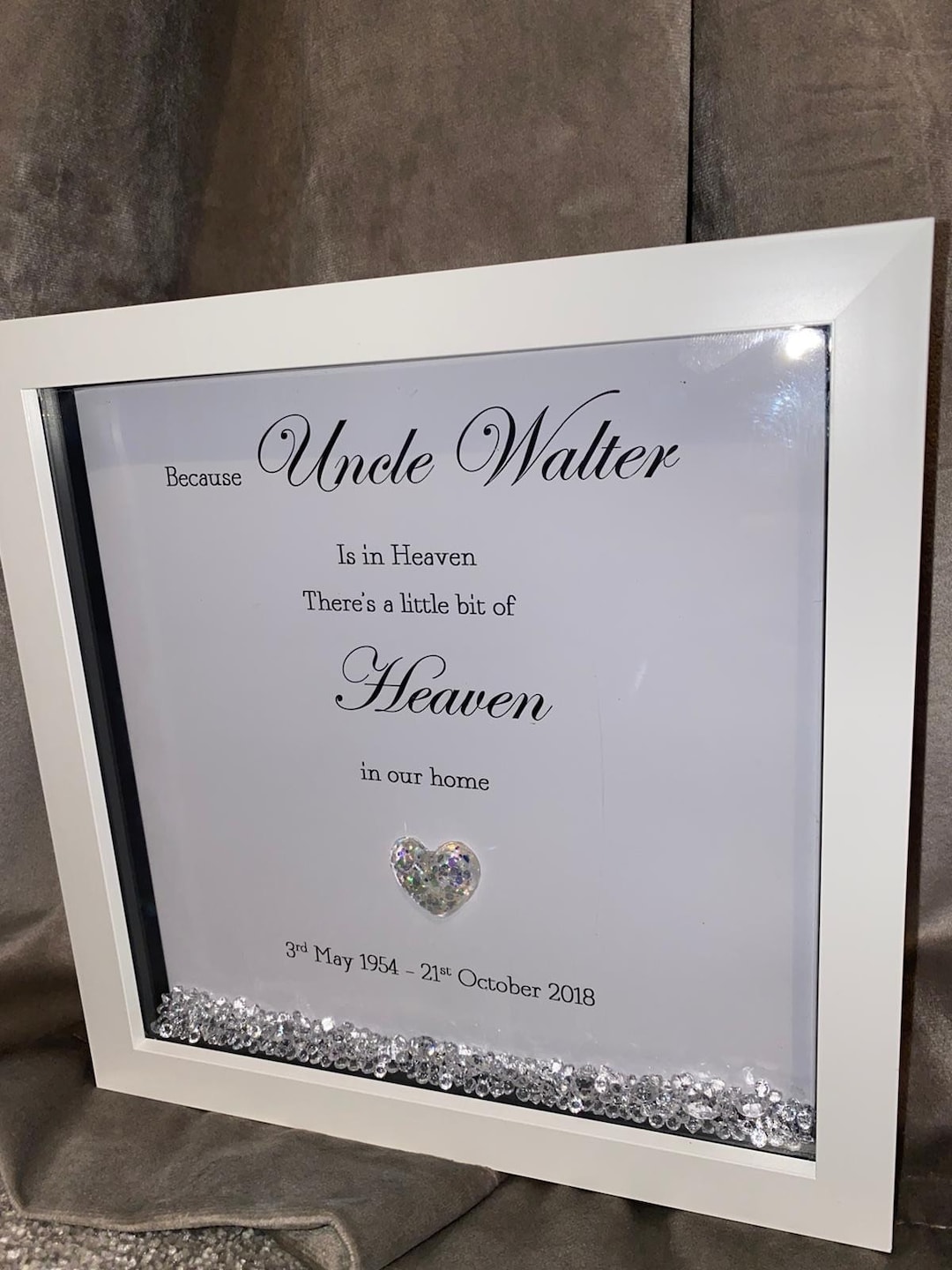 Memorial Frame, Ashes Frame, Memorial, Bereavement, Remembrance Frame