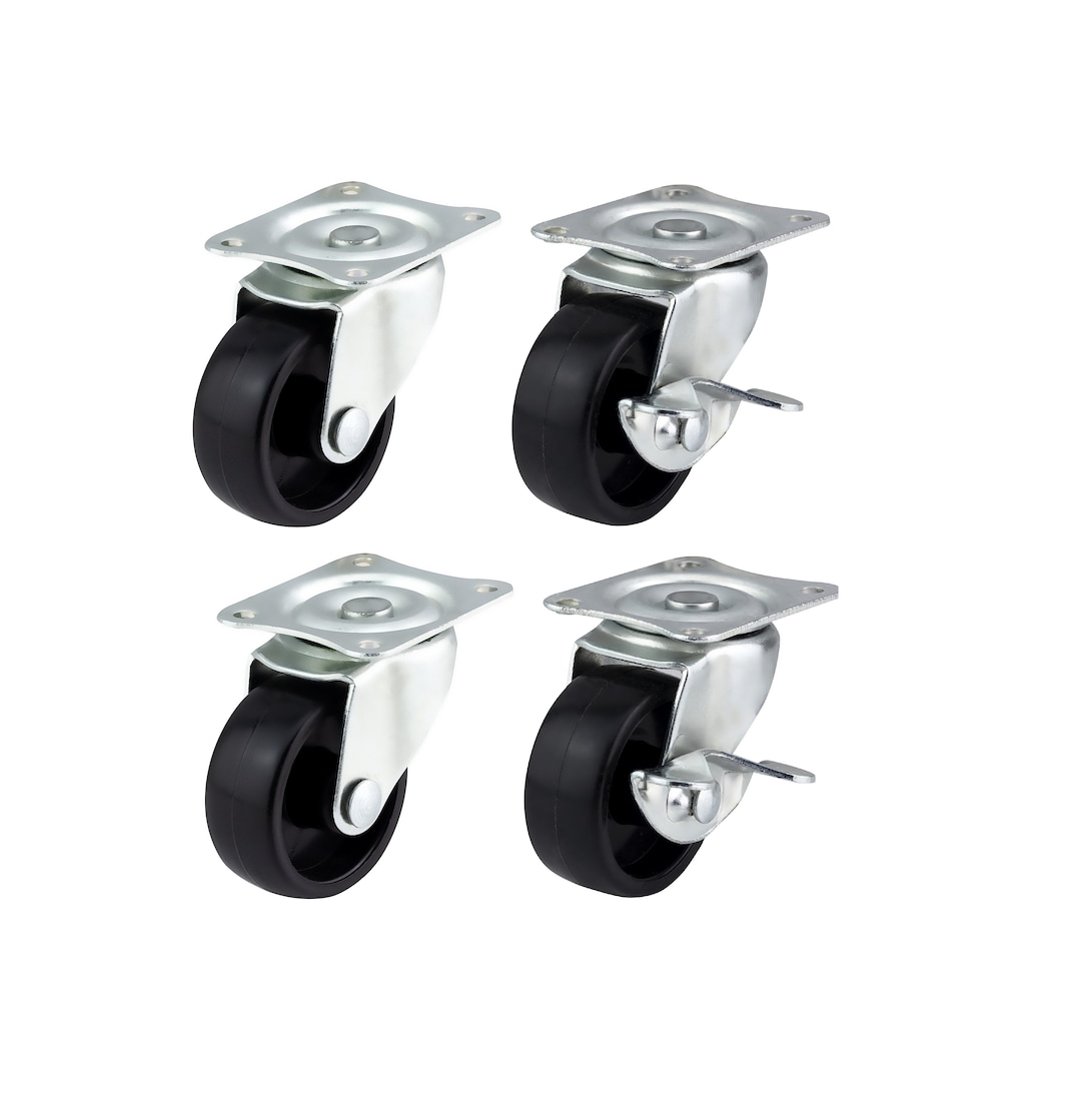 40mm Swivel Castors With Brakes Furniture, Appliance & Equipment Wheels