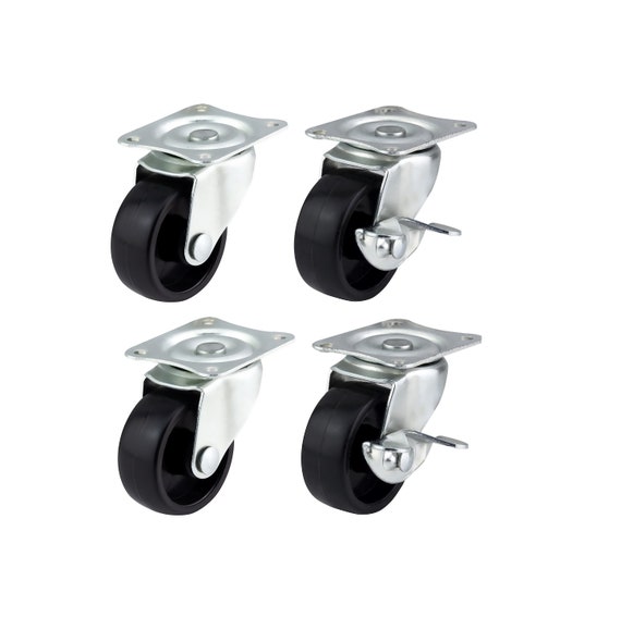 40mm Swivel Castors With Brakes Furniture, Appliance & Equipment Wheels by Bulldog Castors Max 100kg per Set - Etsy
