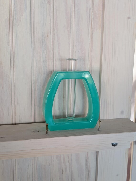 Teal Flower Vase & Propagation Tube