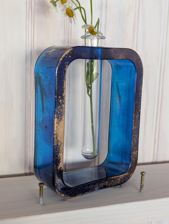 Deep Blue Flower Vase