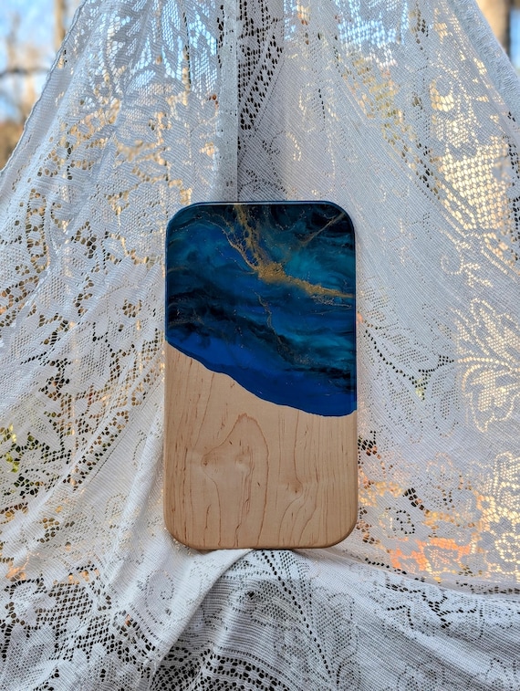 Blue & Metallic Gold Charcuterie Board