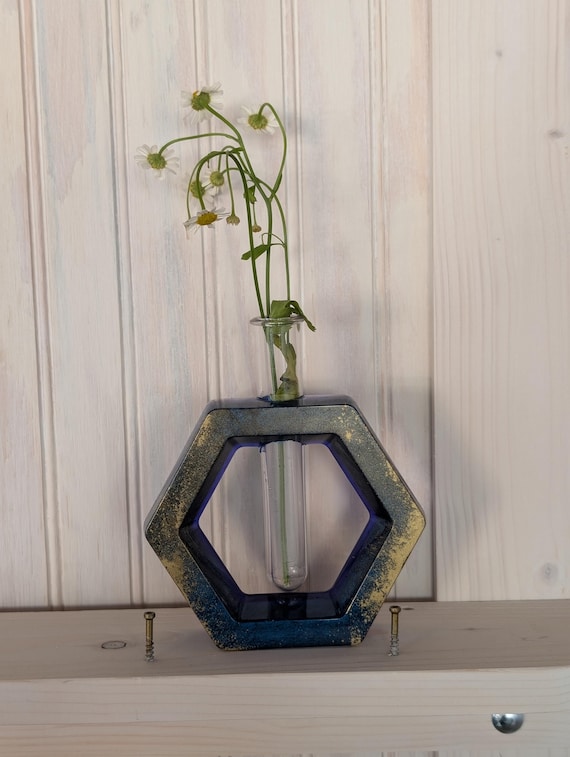 Octagonal Flower Vase