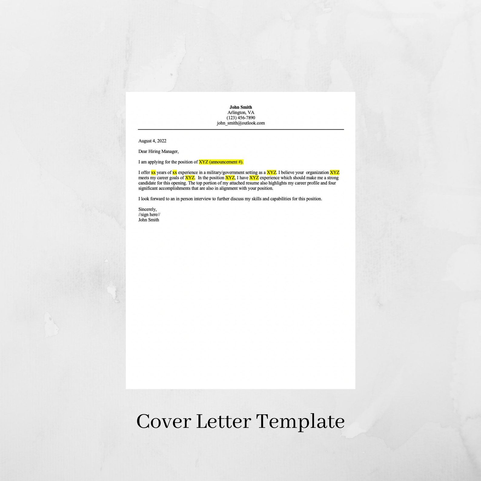 Transitioning Military Federal Resume Template Government Resume