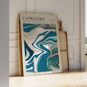 Astrology Print - Capricorn Print - Capricorn Poster - Astrology Gifts - Zodiac Print - Zodiac Print - Capricorn Zodiac Print - Tarot print