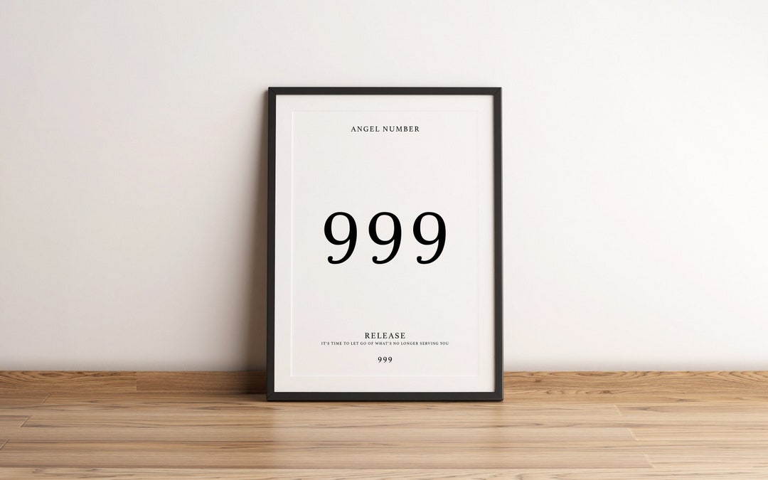 Angel Number Print - 999 Print - Angel Number Poster - Astrology Gift ...
