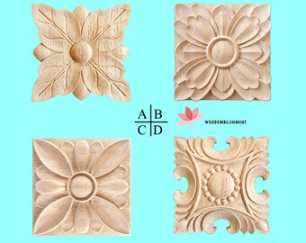 APLH-1037 Shabby Chic Wood Applique for Arch