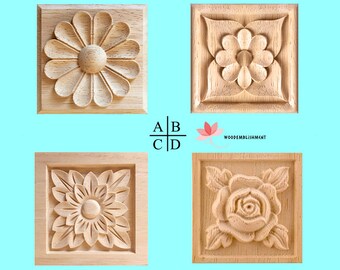 APLH-1037 Shabby Chic Wood Applique for Arch
