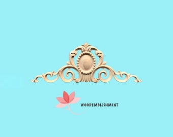 APLH-1037 Shabby Chic Wood Applique for Arch