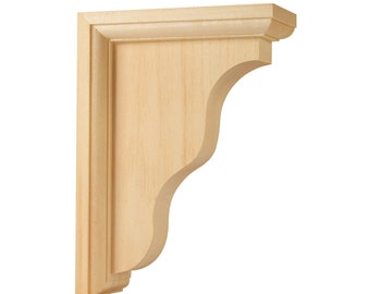 Paar traditionelle Holz Regalhalterungen, Theken Corbels, zwei Größen erhältlich