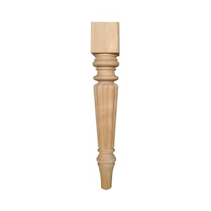 PAIR of Traditional French Style Chair Legs, Unfinished, Available in 16&quot; & 21&quot; high
