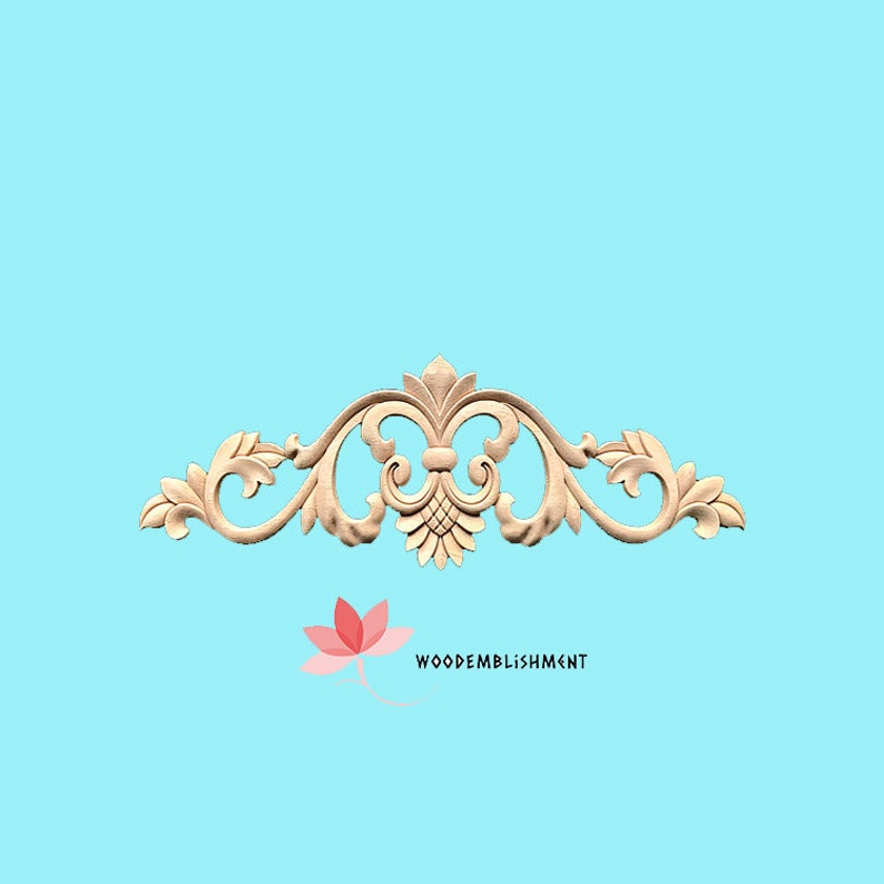 APLH-1037 Shabby Chic Wood Applique for Arch