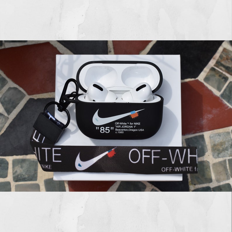 Off-White Nike Apple Airpods Gen 1/2 & Pro Case Lanyard | Etsy