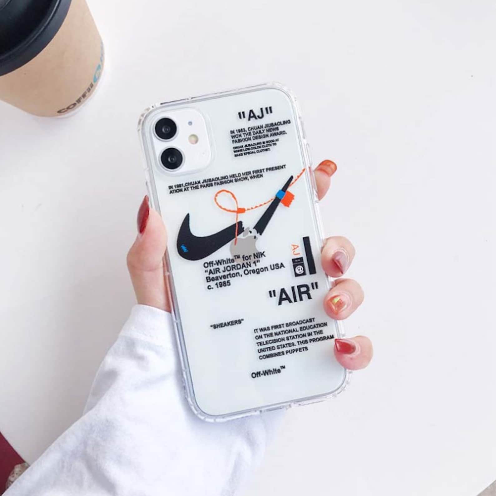 Off-White Nike Designer iPhone Case For X/XS/XS Max/XR/11/11 | Etsy