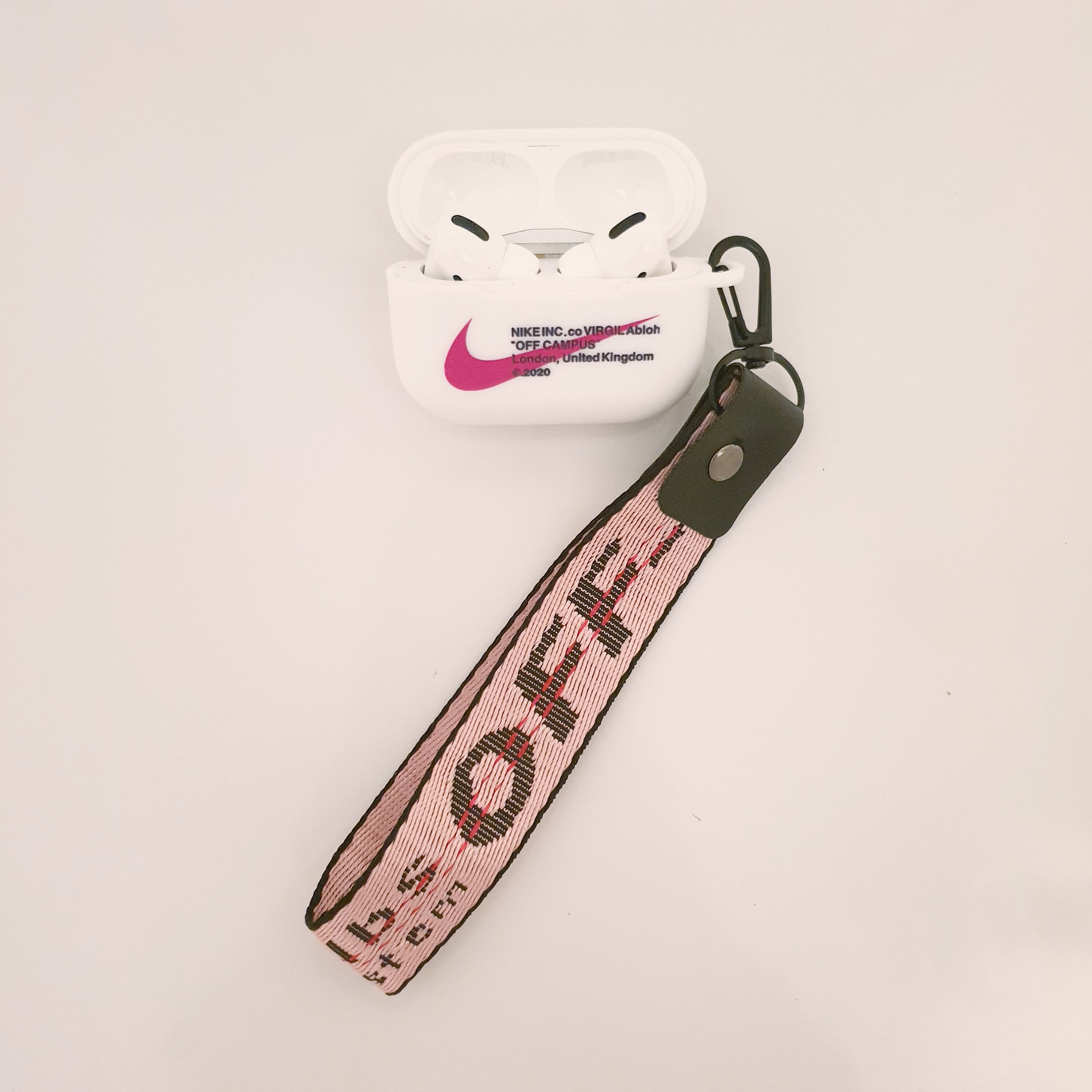 Nike OffWhite Apple Airpods Case Cover OffWhite Lanyard Etsy