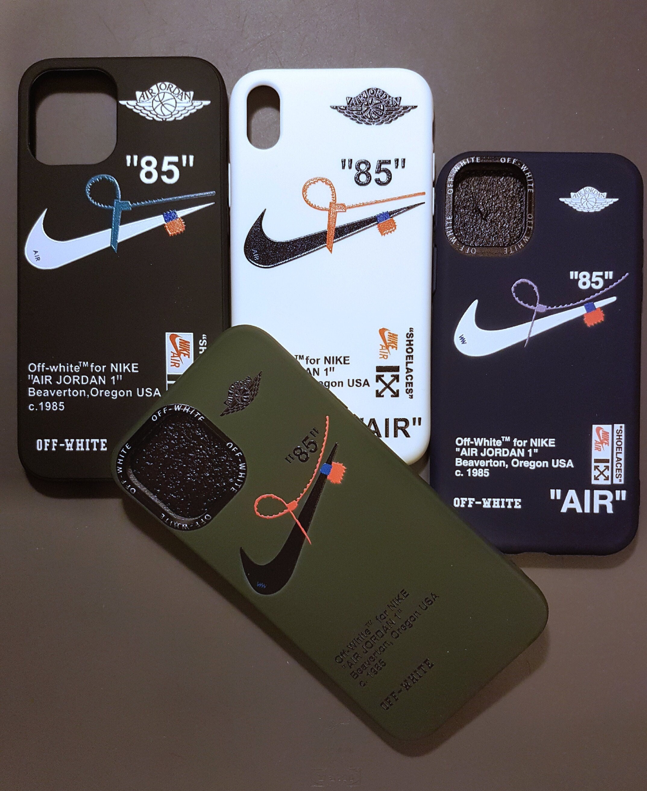 Off White Nike Designer Iphone Case For X Xs Xs Max Xr 11 11 Etsy Denmark