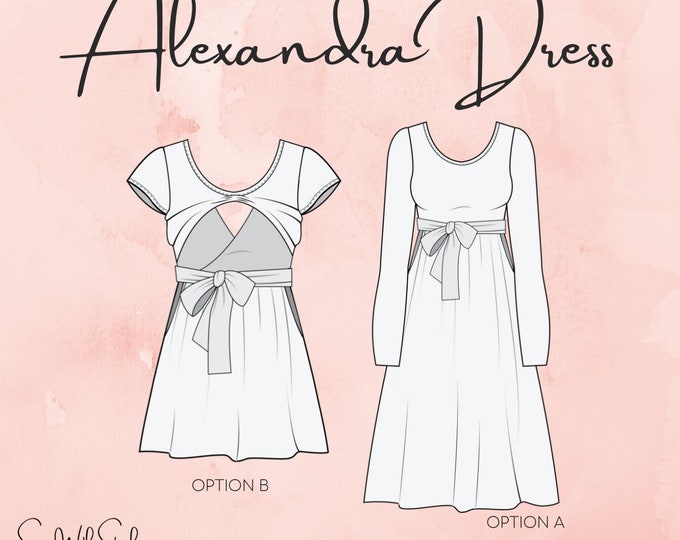 Nurse Pattern Print Dress