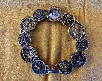 Maia Victorian Button Bracelet