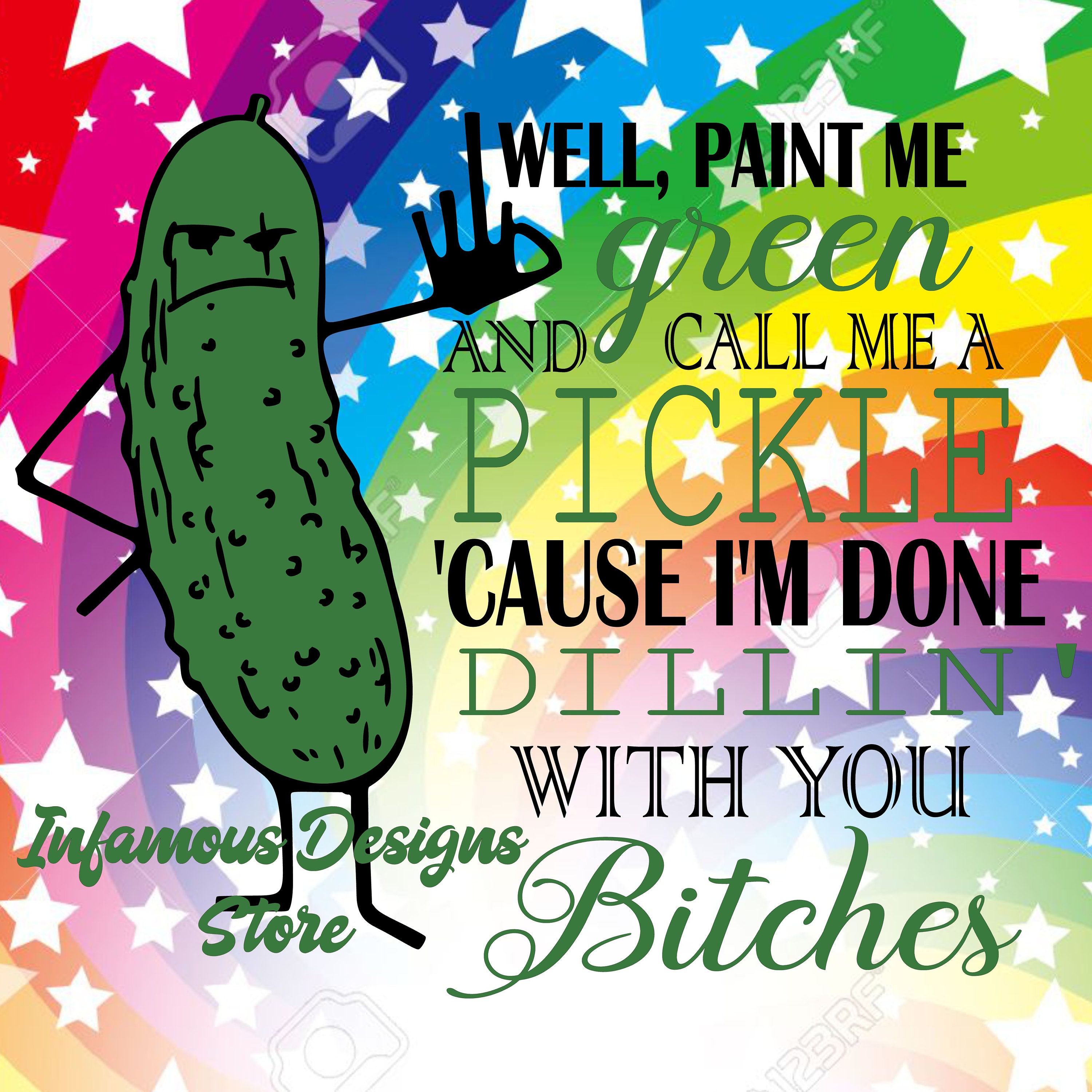 Pickle Jokes Dill Pickles I'm done dillin' with Etsy