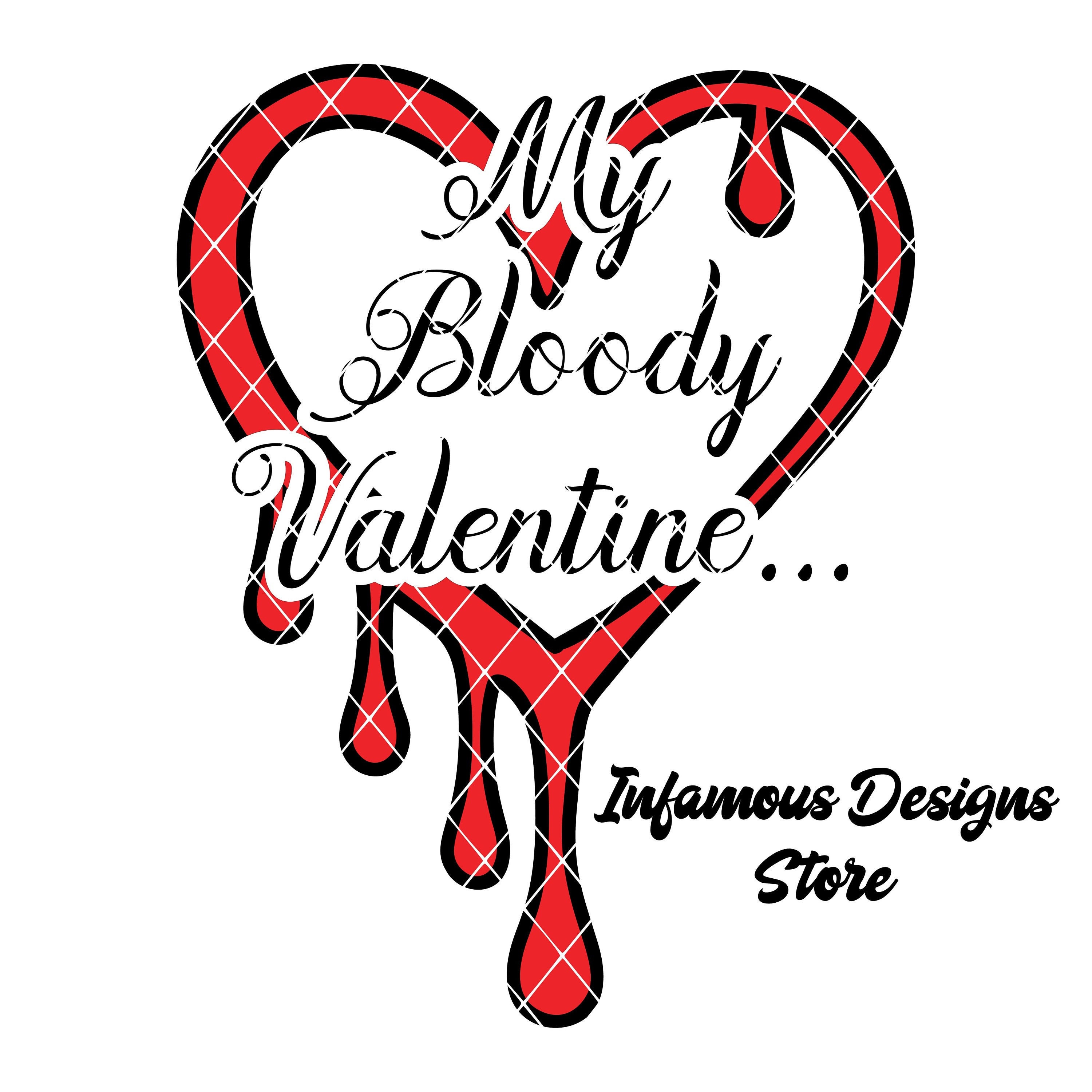 My Bloody Valentine SVG PNG & More DIY Shirts Hats Bags - Etsy UK