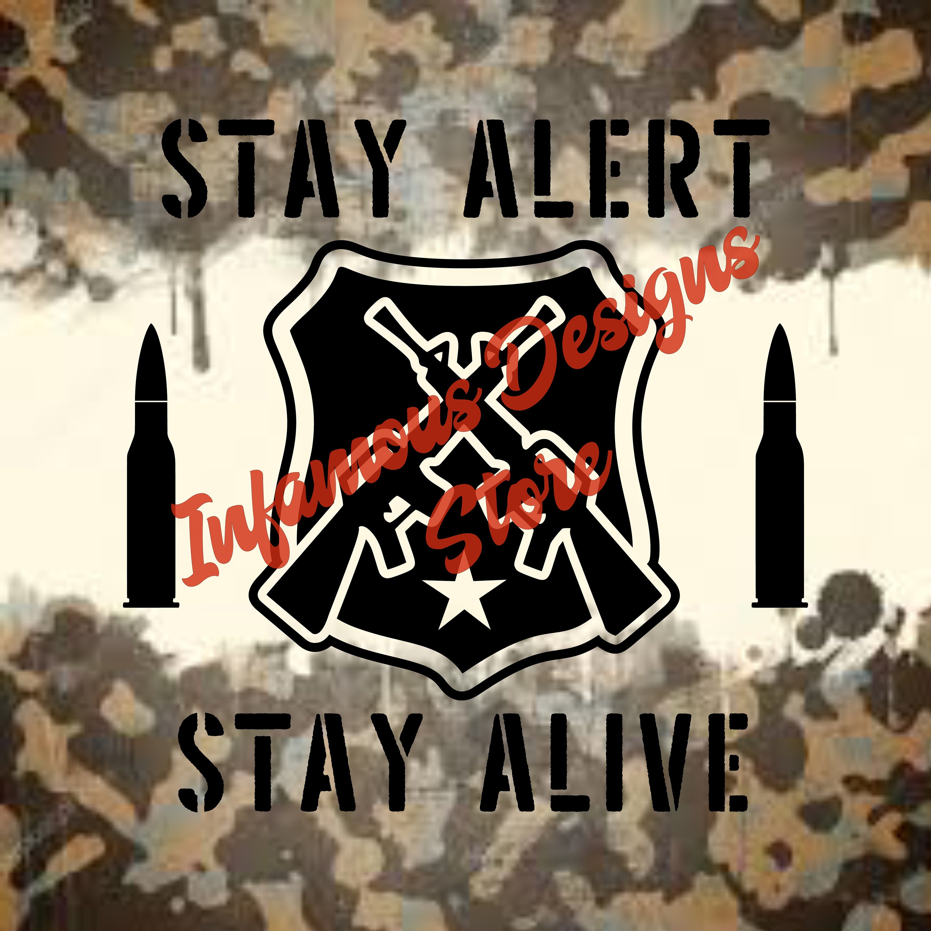 Stay Alert Stay Alive Military SVG PNG & More DIY Shirts Etsy