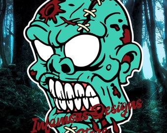 Zombie SVG, PNG, and Multiple Other File Types, Halloween Mom Shirt, Cut/Print File,  Instant Download, Cricut, Silhouette