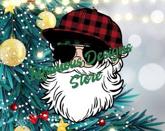 Cool Santa PNG, & More, DIY Shirts, Bags, Mugs, Tumblers, etc., Print/Cut File, Instant Download, Cricut, Silhouette, Sublimation Print File