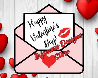 Happy Valentine's Day Letter SVG, PNG, & More, DIY Shirts, Hats, Bags, Mugs, Tumblers, etc., Print/Cut File, Download, Cricut, Silhouette