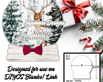 Snow Globe - Merry Christmas - PNG, & More, DIY Shirts, Hats, Bags, Mugs, etc., Cut/Print File, Instant Download, Cricut, Silhouette
