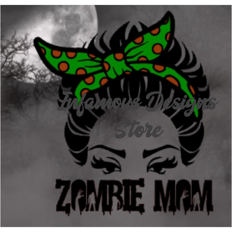 Download Zombie Mom SVG PNG and Multiple other File Types Halloween | Etsy