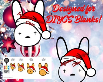 Bad Bunny Santa Design Made for DIYCS Blanks! SVG, PNG, & More, also Shirts, Mugs, Tumblers, etc., Instant Download, Cricut, Silhouette