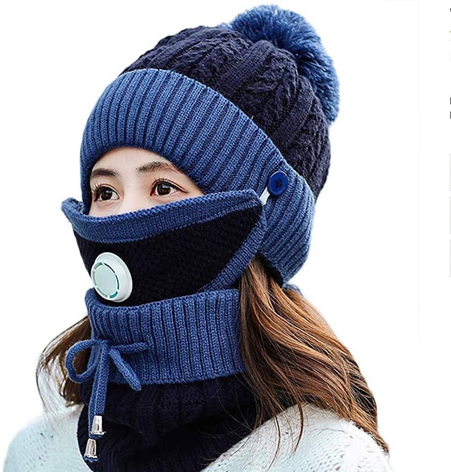 3Pcs Winter WomenFleece Lined WomenBeanie Knit HatWinter Etsy