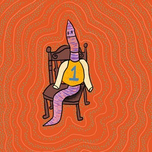 Number One Worm Print