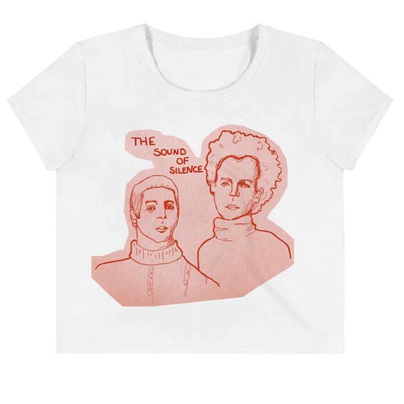 Simon and Garfunkel All-Over Print Crop Tee