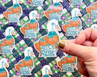 Silly Goose Juice Sticker