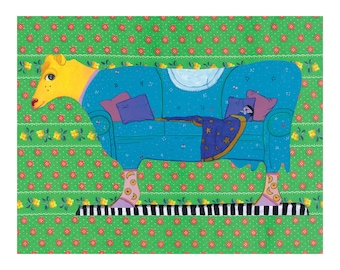 Big Comfy COWch Print