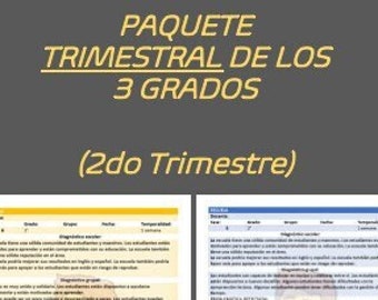 Paquete Trimestral (2) de los 3 Grados