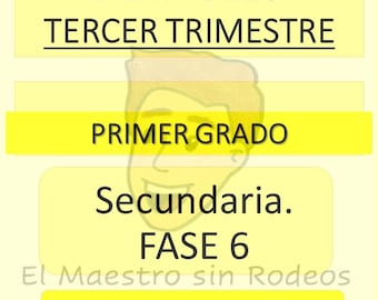 Tercer Trimestre. 1er Año. Planeaciones Fase 6.