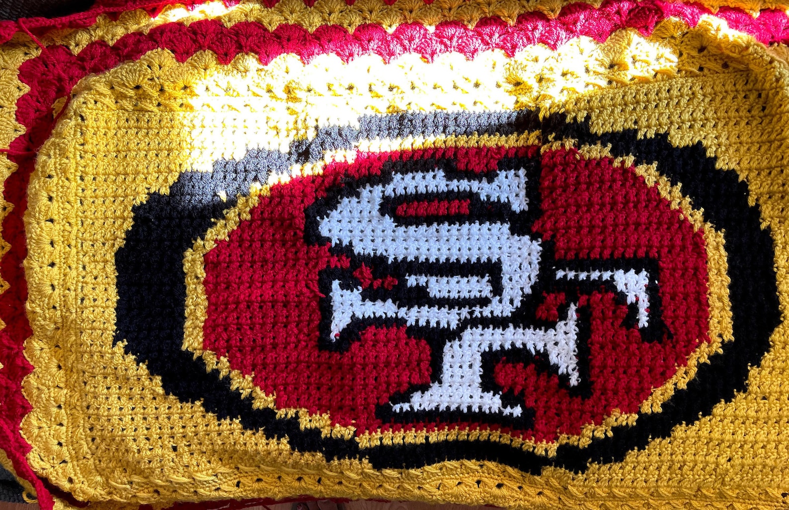 San Francisco 49ers Crochet Baby Blanket Etsy